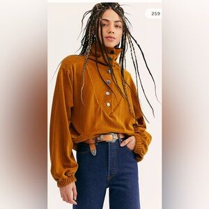Free People Serena Corduroy Pullover